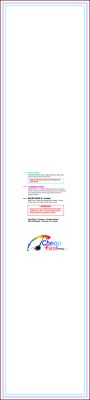 Bookmark 1.5inx7in V Download Template Guideline - Bookmarks