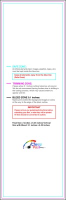 Bookmark 2inx6.25in V Download Template Guideline - Bookmarks