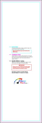 Bookmark 2inx6in V Download Template Guideline - Bookmarks