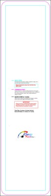 Bookmark 2inx8in V Round Download Template Guideline - Bookmarks