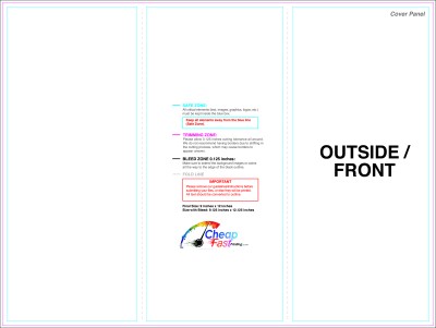 Brochure 9inx12in Trifold Outside Download Template Guideline - Brochures