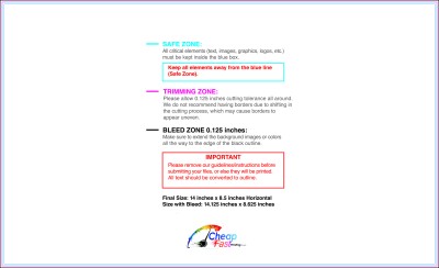 Letterhead 8.5inx14in H Download Template Guideline - Color Copies