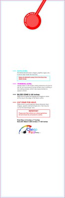 Doorhanger 5.5inx17in Back Download Template Guideline - Door Hanger