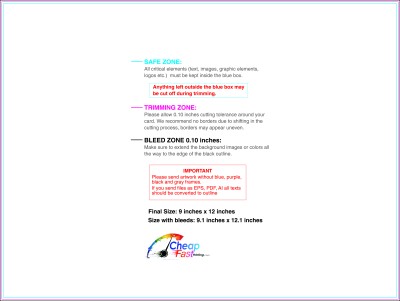 Eddm Eligible Postcard 9inx12in H Front Download Template Guideline - Eddm Postcards