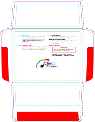 Envelope 4.375inx5.75in Outside Download Template Guideline - Envelopes