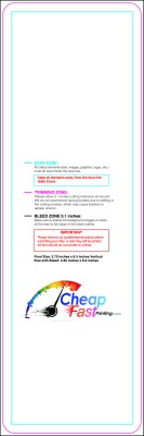 Postcard 2.75inx8.5in V Round Download Template Guideline - Postcards Rounded Corners