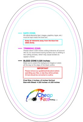 Sticker 4inx6in V Oval Download Template Guideline - Stickers Oval