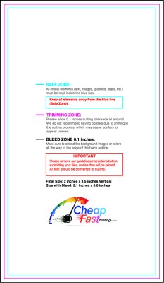 Sticker 2inx3.5in V Download Template Guideline - Stickers Rectangular