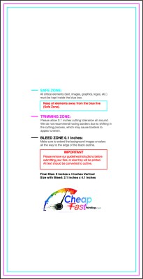 Sticker 2inx4in V Download Template Guideline - Stickers Rectangular