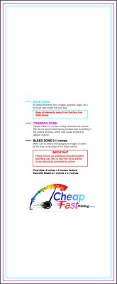 Sticker 2inx5in V Download Template Guideline - Stickers Rectangular