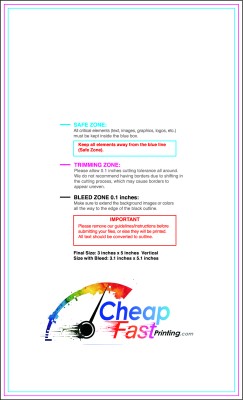 Sticker 3inx5in V Download Template Guideline - Stickers Rectangular