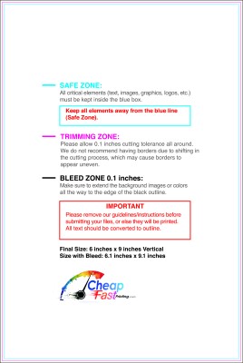 Sticker 6inx9in V Download Template Guideline - Stickers Rectangular