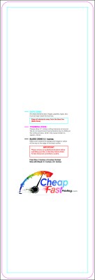 Sticker 3inx9in V Round Download Template Guideline - Stickers Rounded