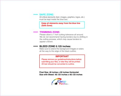 Banner 4ftx5ft H Download Template Guideline - Vinyl Banners