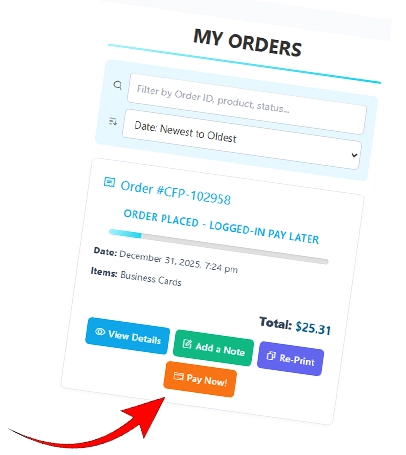 Go to Order List Page