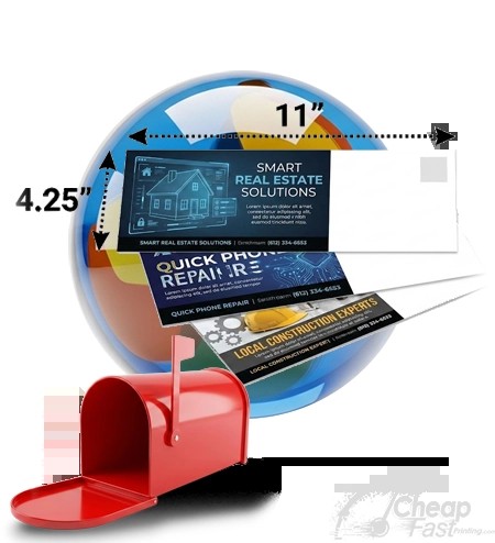 4 25x11 Restaurant Menu Mailer