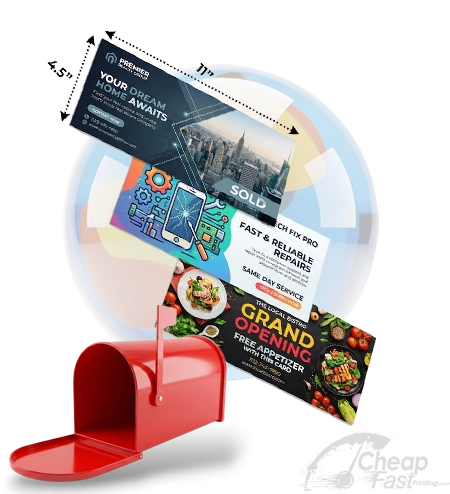 EDDM 4 5x11 Postcard Tall Vertical Eddm Eligible Flyers