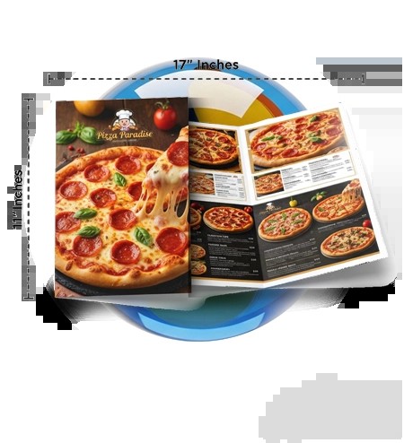 11x17 Half Fold Newsletter Menu Printing