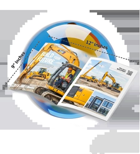 9x12 Presentation Pocket Folder Half Fold