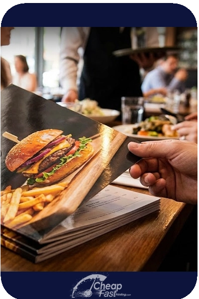 UV Coated Restaurant Menu
