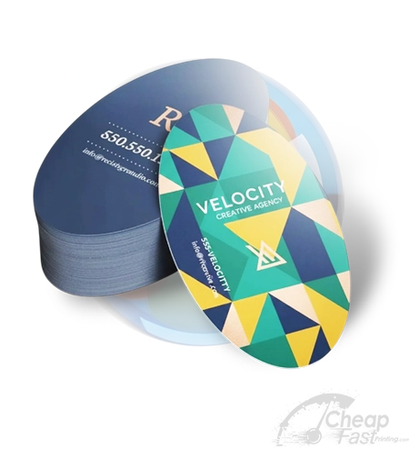 3 5x2 Oval Size Businesscards