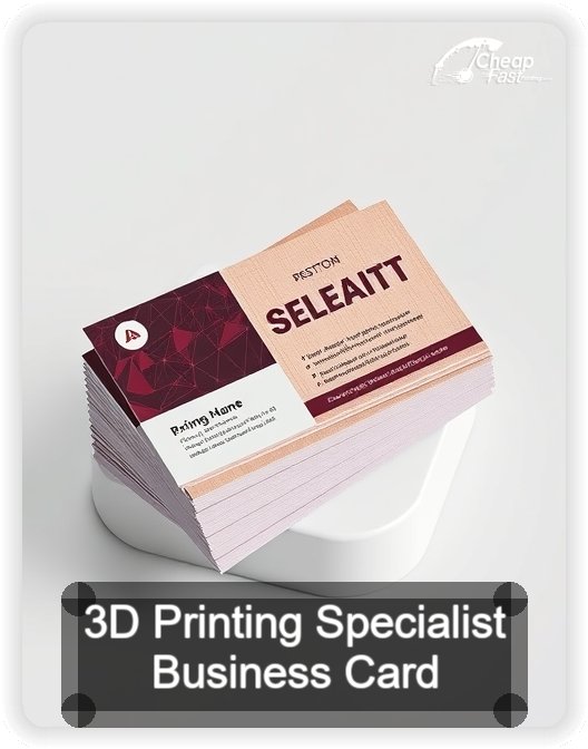 3d Printing Specialist business card design sample