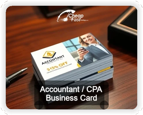 Accountant Cpa business card design sample