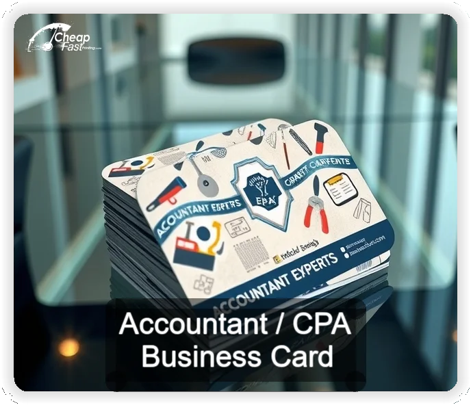 Accountant Cpa business card design sample