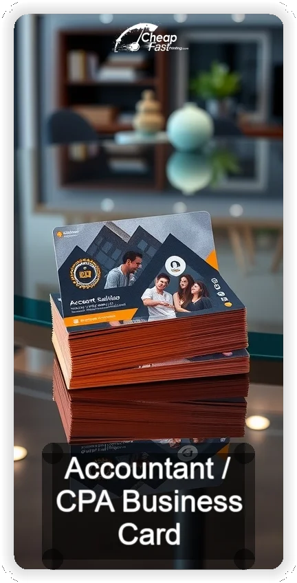 Accountant Cpa business card design sample