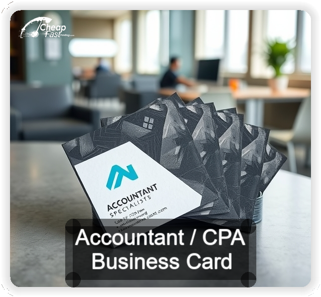 Accountant Cpa business card design sample