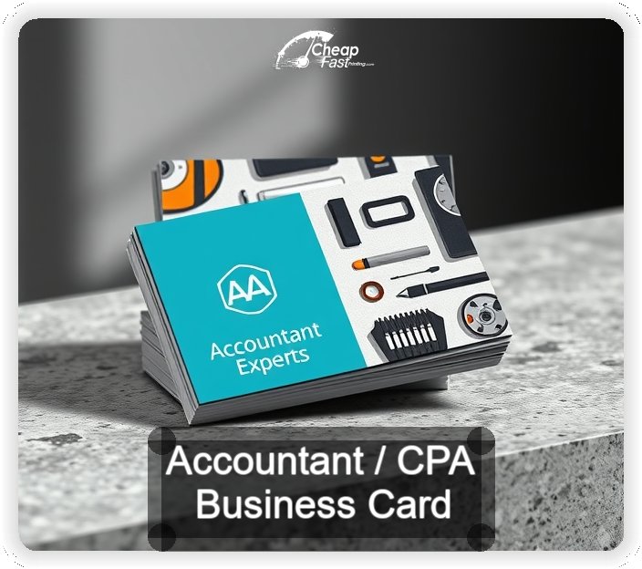 Accountant Cpa business card design sample
