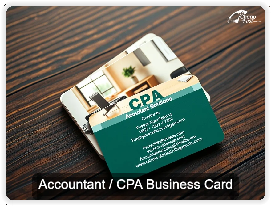 Accountant Cpa business card design sample