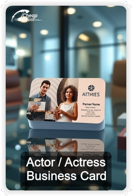 Actor Actress business card design sample