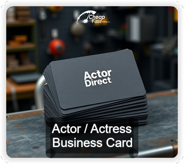 Actor Actress business card design sample