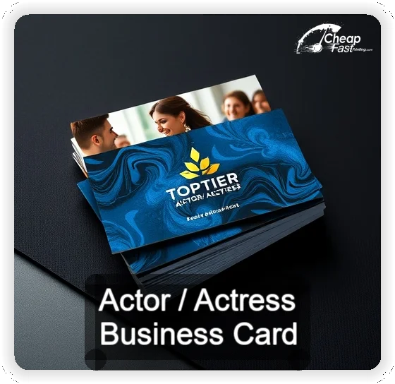 Actor Actress business card design sample