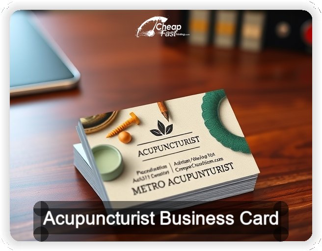 Acupuncturist business card design sample