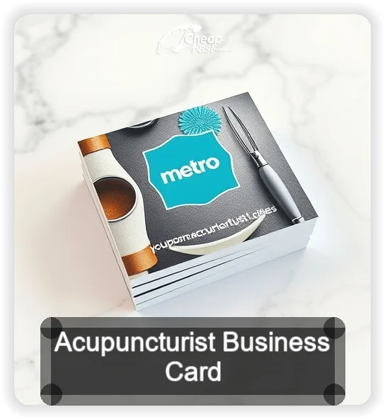 Acupuncturist business card design sample