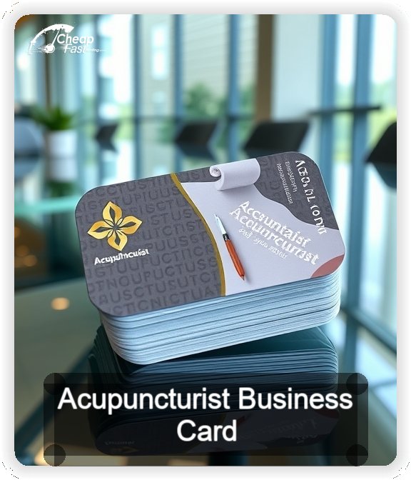 Acupuncturist business card design sample