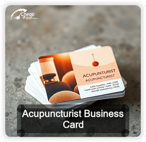 Acupuncturist business card design sample