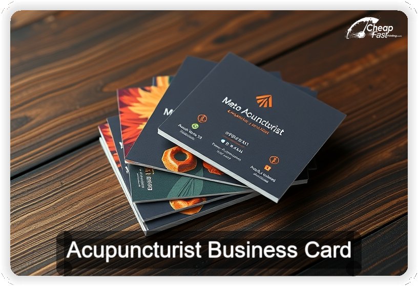 Acupuncturist business card design sample