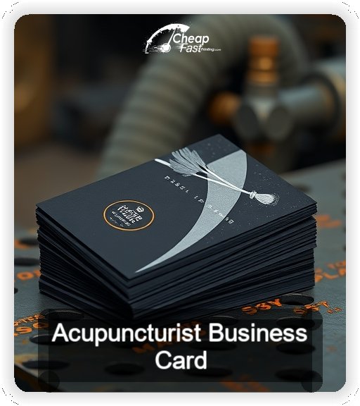 Acupuncturist business card design sample
