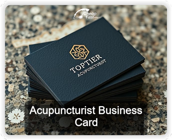 Acupuncturist business card design sample