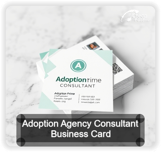 Adoption Agency Consultant business card design sample