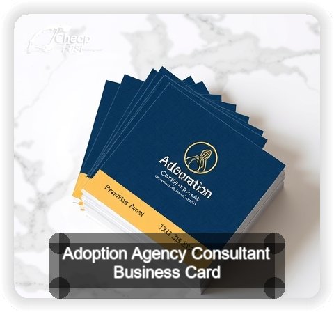 Adoption Agency Consultant business card design sample