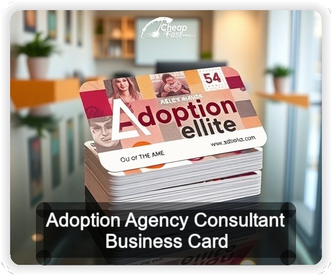 Adoption Agency Consultant business card design sample