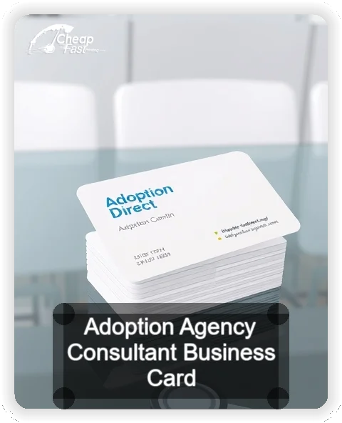 Adoption Agency Consultant business card design sample