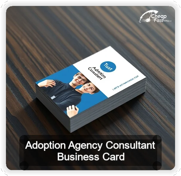 Adoption Agency Consultant business card design sample