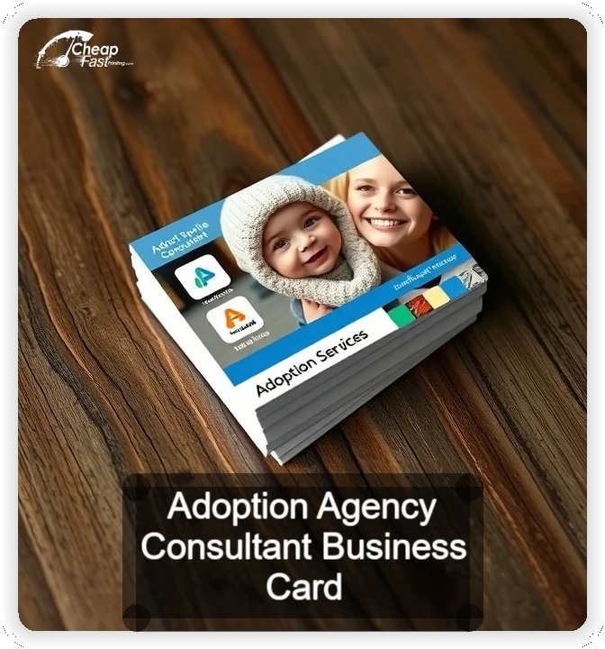 Adoption Agency Consultant business card design sample