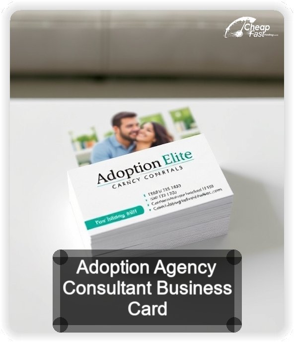 Adoption Agency Consultant business card design sample