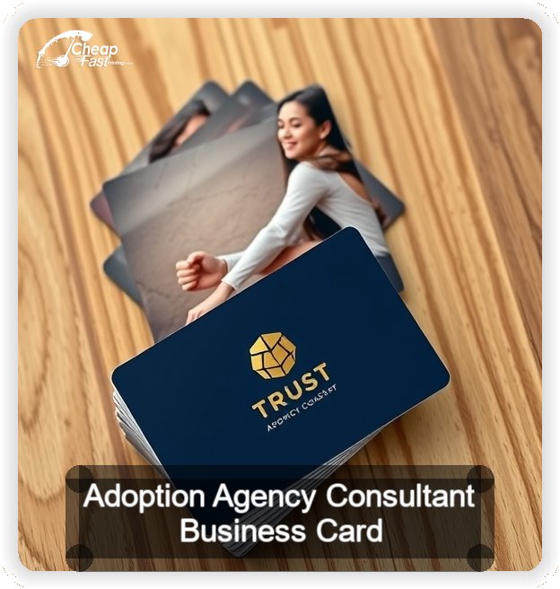 Adoption Agency Consultant business card design sample